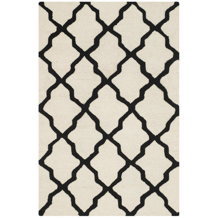 SAFAVIEH Cambridge CAM121W Handmade Ivory / Black Rug Image 1