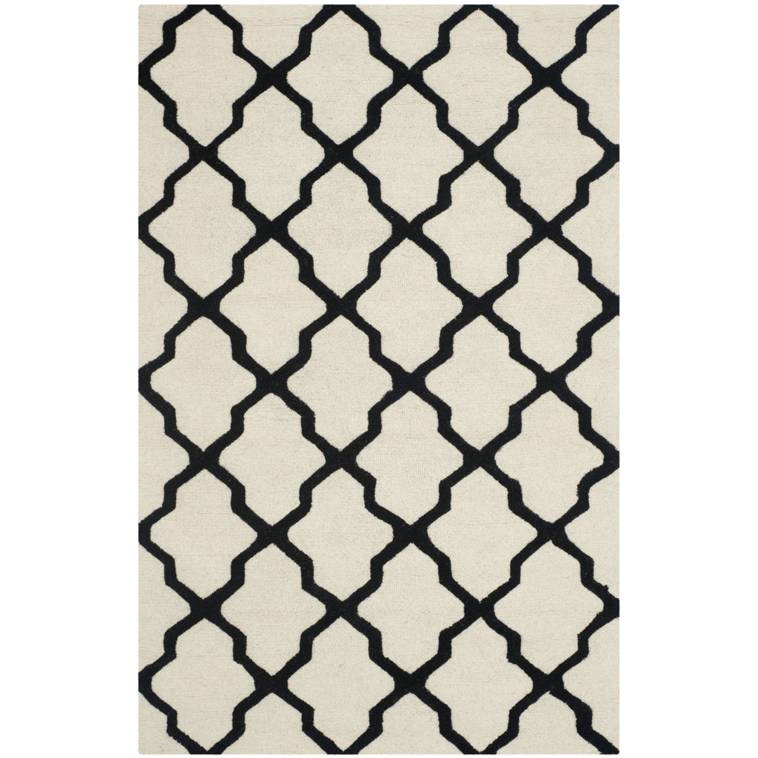 SAFAVIEH Cambridge CAM121W Handmade Ivory / Black Rug Image 8