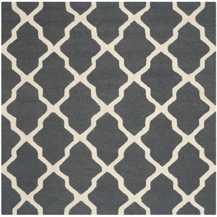 SAFAVIEH Cambridge CAM121X Dark Grey / Ivory Rug Image 6