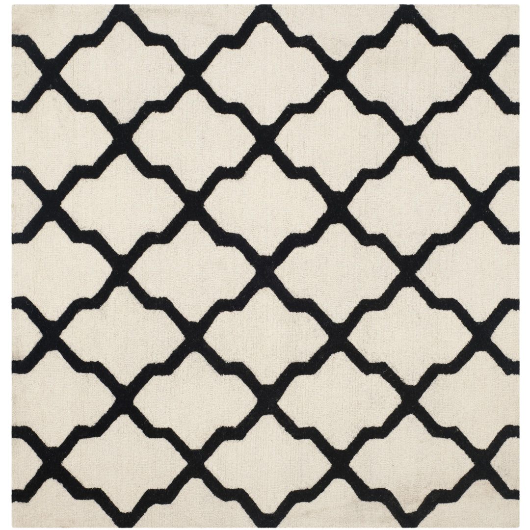 SAFAVIEH Cambridge CAM121W Handmade Ivory / Black Rug Image 10