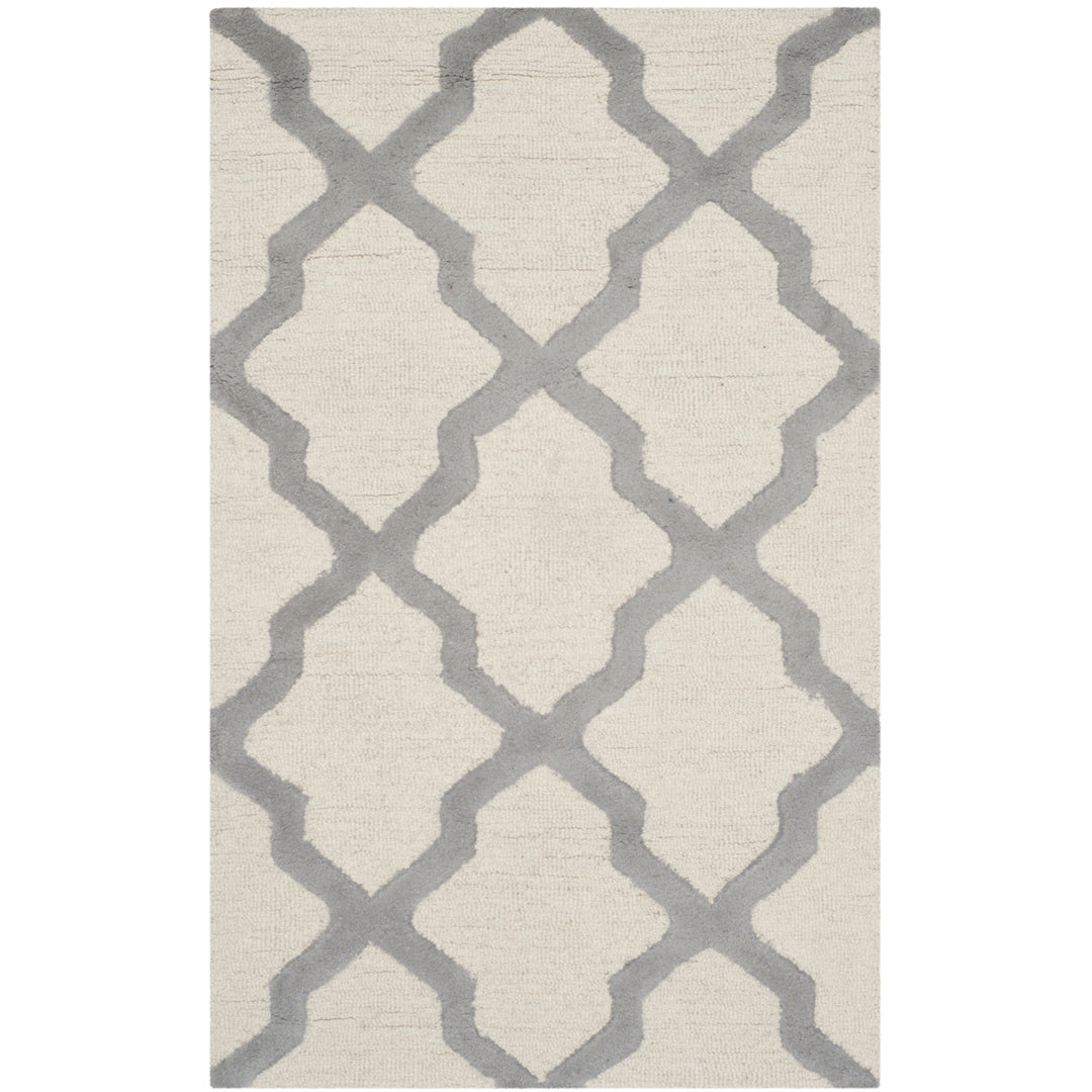 SAFAVIEH Cambridge CAM121Y Handmade Ivory /Silver Rug Image 4