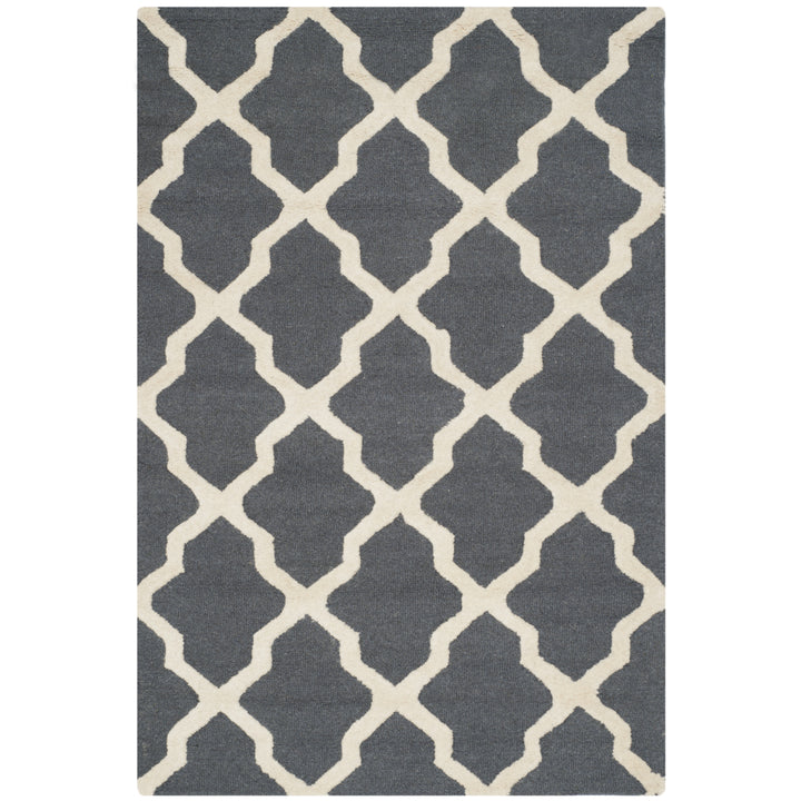 SAFAVIEH Cambridge CAM121X Dark Grey / Ivory Rug Image 10