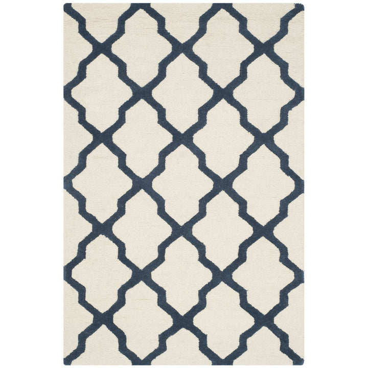 SAFAVIEH Cambridge CAM121Z Handmade Ivory / Navy Rug Image 9