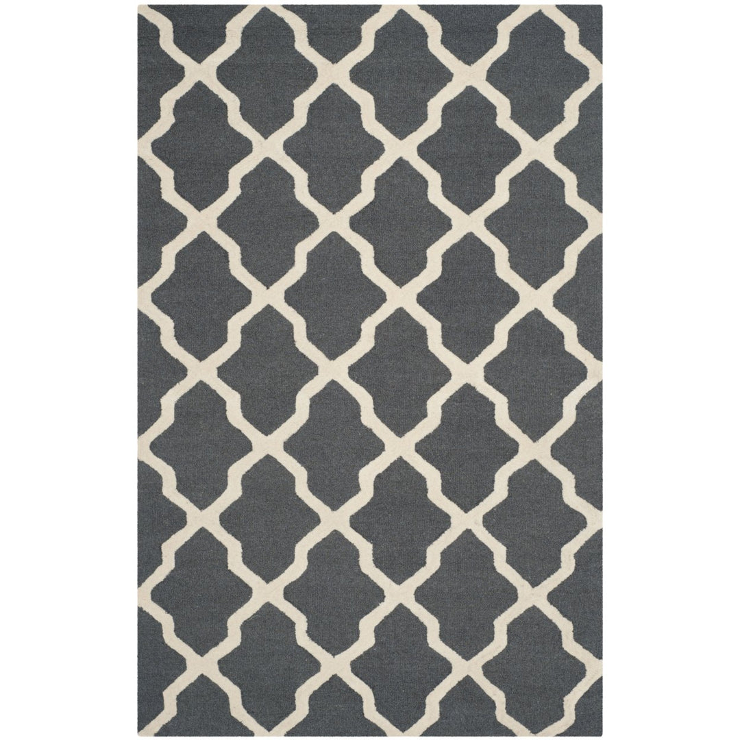 SAFAVIEH Cambridge CAM121X Dark Grey / Ivory Rug Image 1