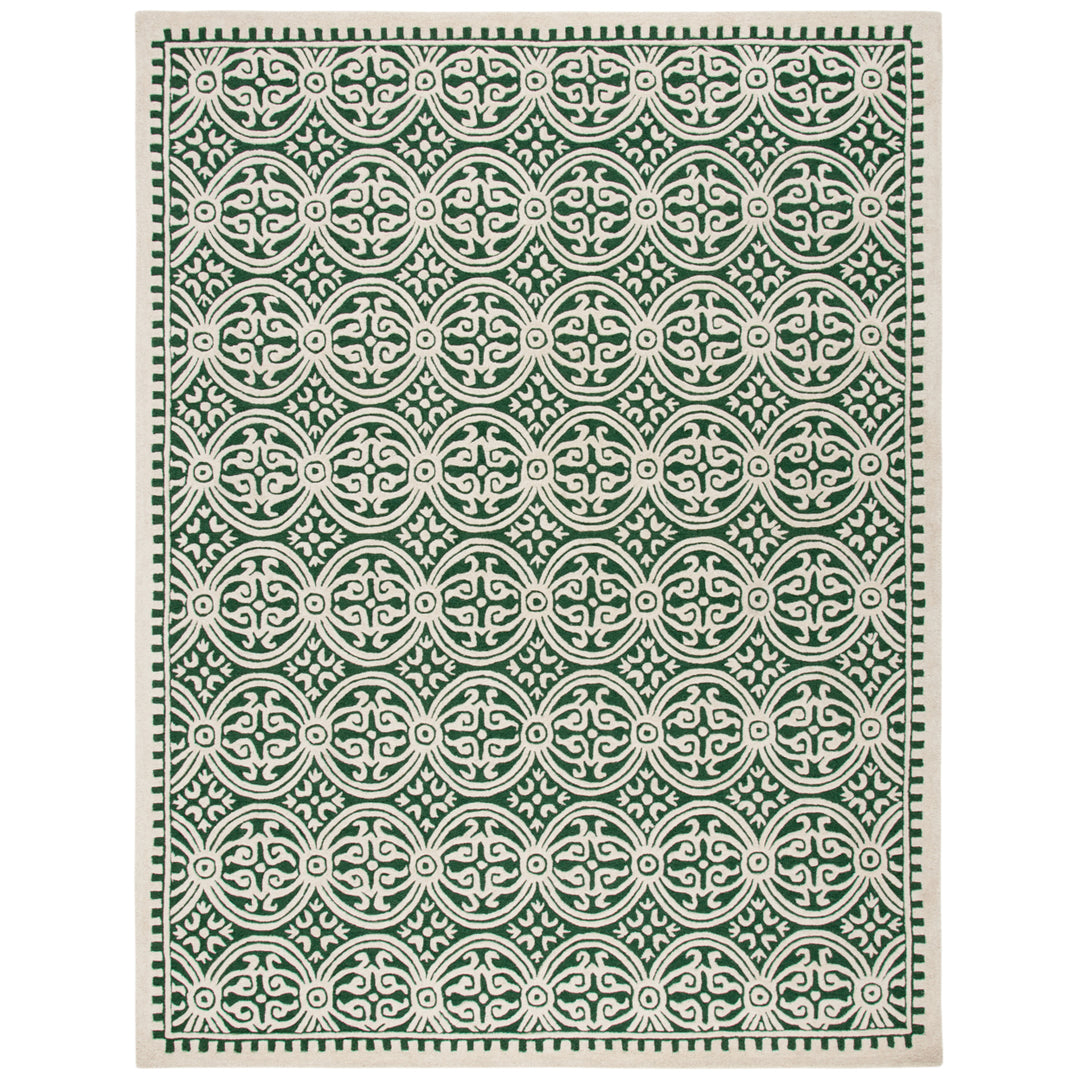 SAFAVIEH Cambridge CAM123Y Dark Green / Ivory Rug Image 1