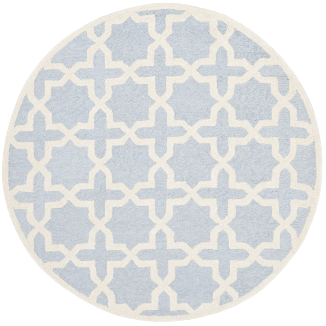 SAFAVIEH Cambridge CAM125A Light Blue / Ivory Rug Image 4