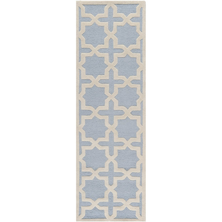 SAFAVIEH Cambridge CAM125A Light Blue / Ivory Rug Image 1