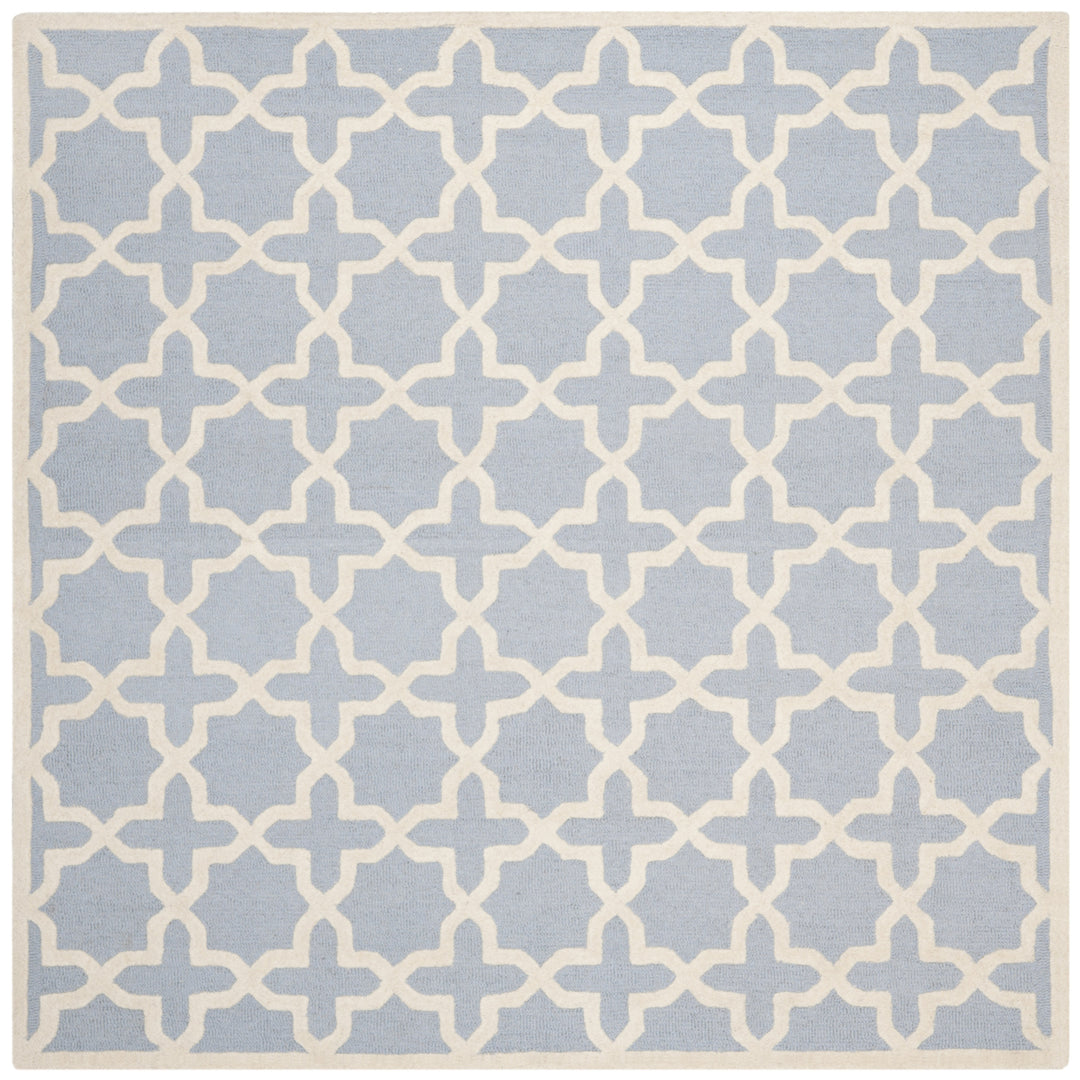 SAFAVIEH Cambridge CAM125A Light Blue / Ivory Rug Image 6