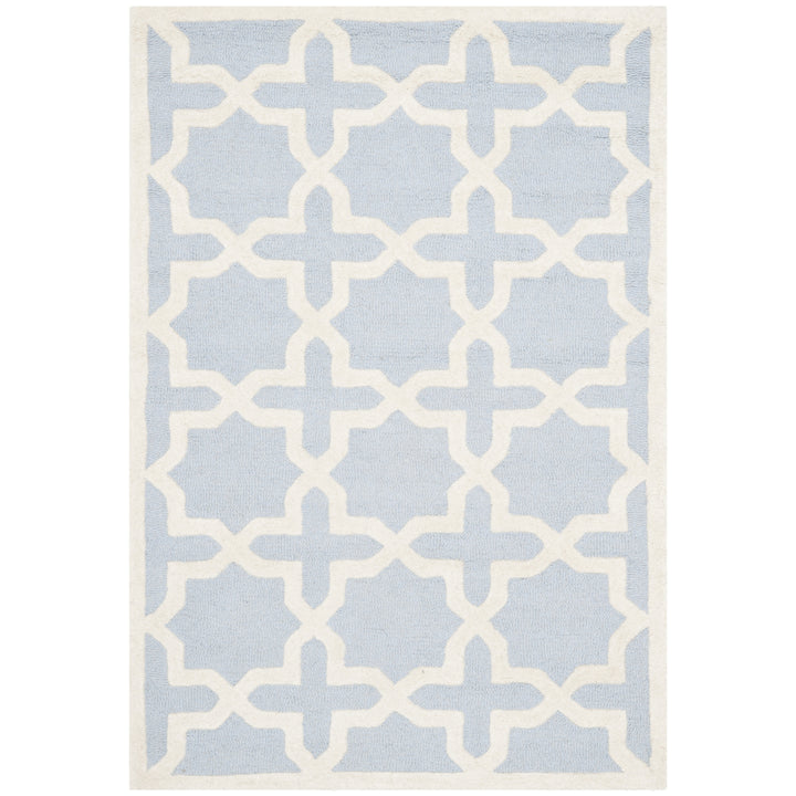 SAFAVIEH Cambridge CAM125A Light Blue / Ivory Rug Image 8