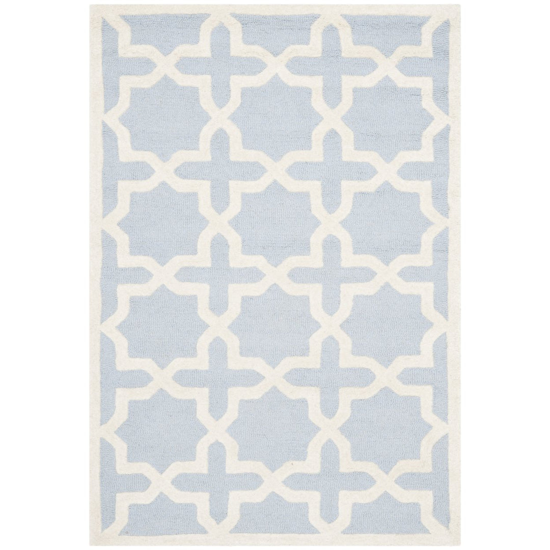 SAFAVIEH Cambridge CAM125A Light Blue / Ivory Rug Image 1