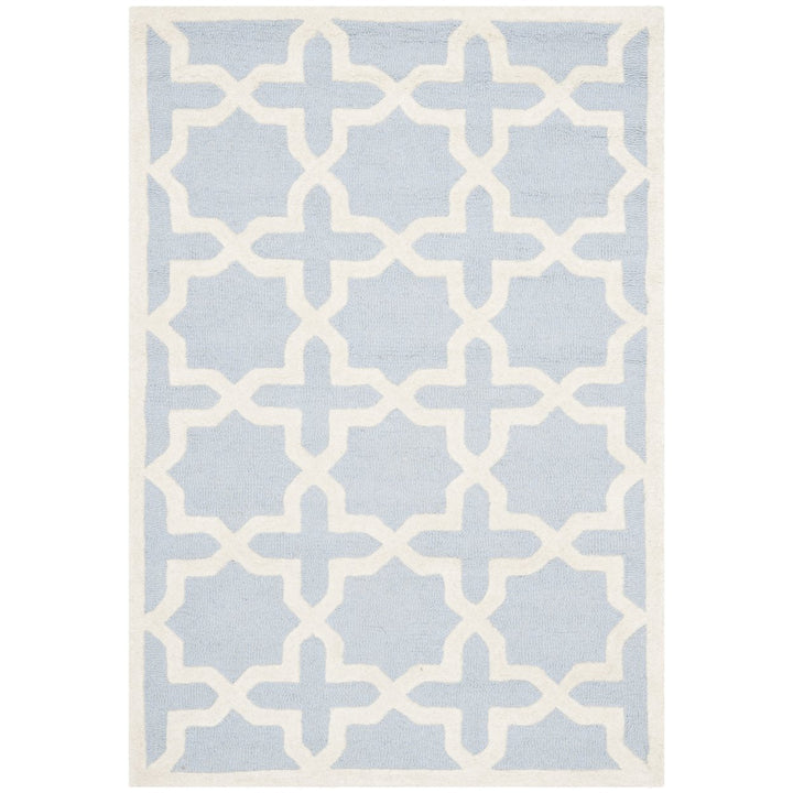 SAFAVIEH Cambridge CAM125A Light Blue / Ivory Rug Image 1