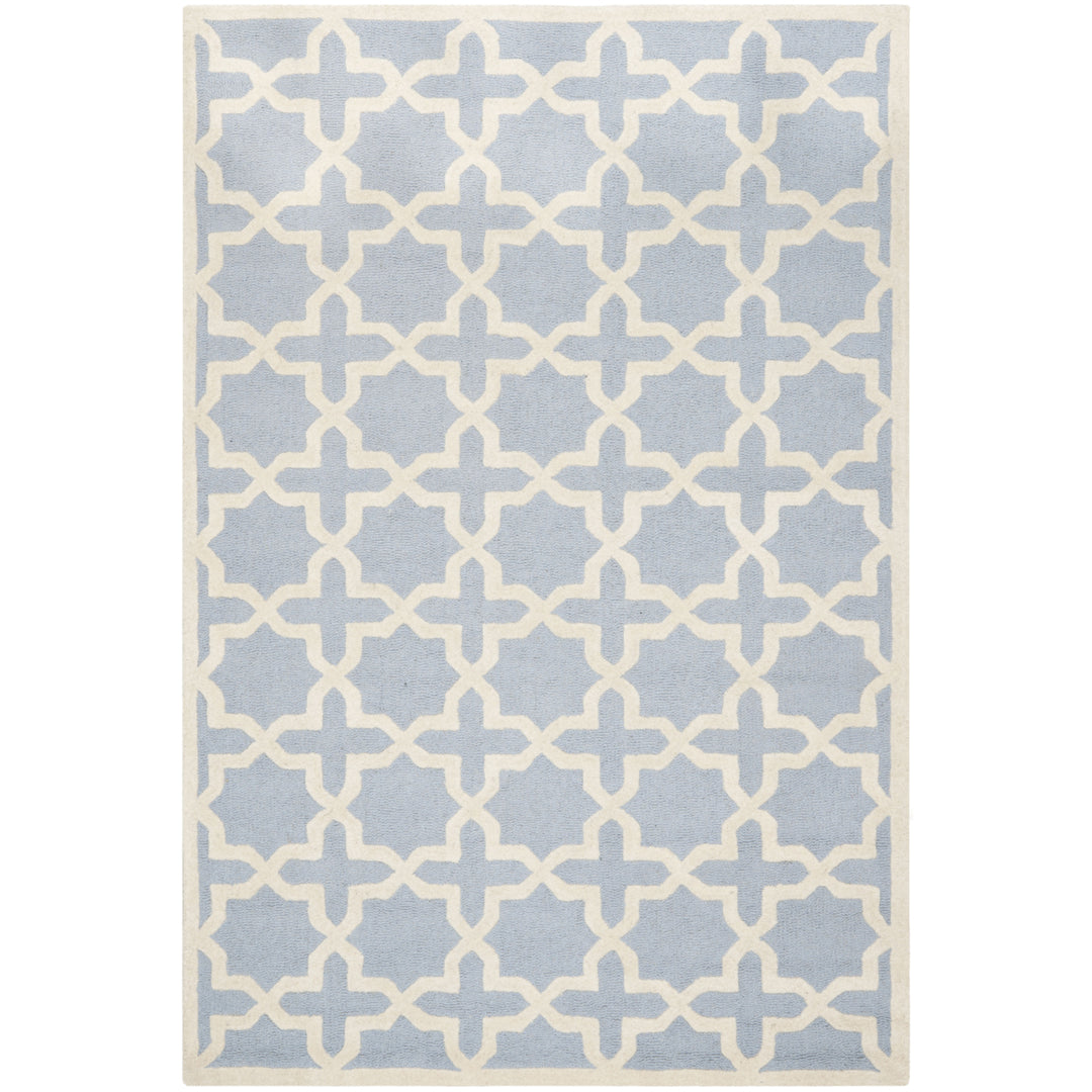 SAFAVIEH Cambridge CAM125A Light Blue / Ivory Rug Image 10