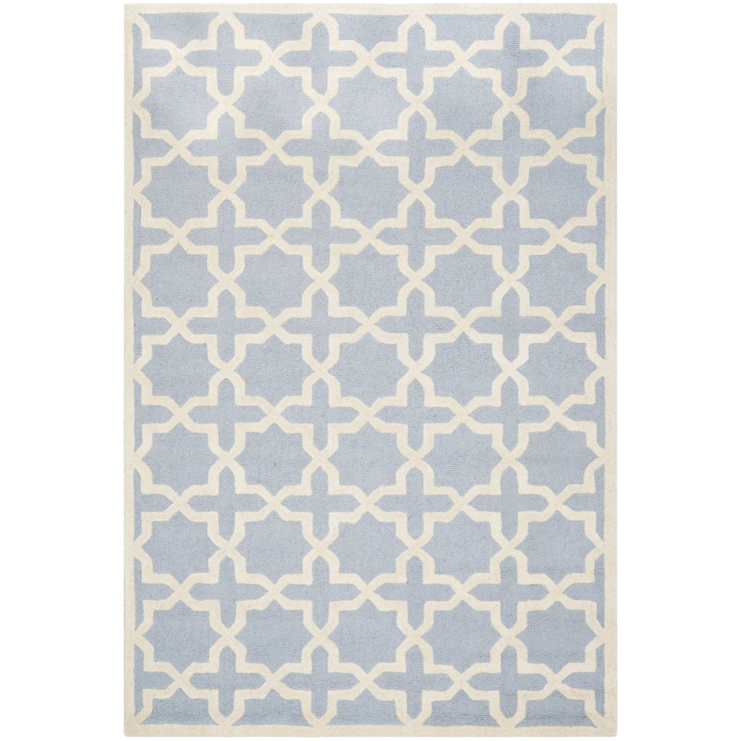 SAFAVIEH Cambridge CAM125A Light Blue / Ivory Rug Image 1