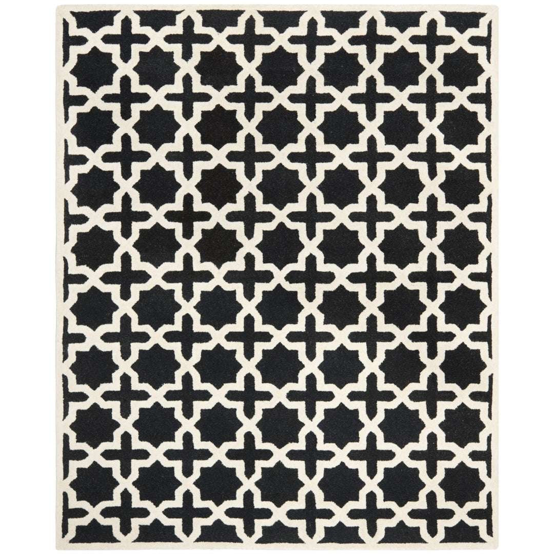 SAFAVIEH Cambridge CAM125E Handmade Black / Ivory Rug Image 1