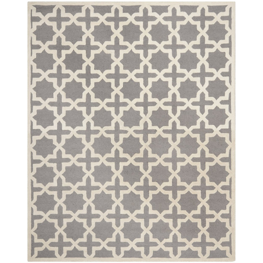 SAFAVIEH Cambridge CAM125D Handmade Silver /Ivory Rug Image 1