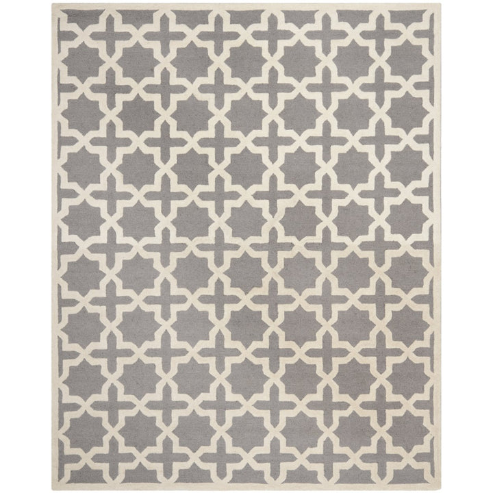 SAFAVIEH Cambridge CAM125D Handmade Silver /Ivory Rug Image 1