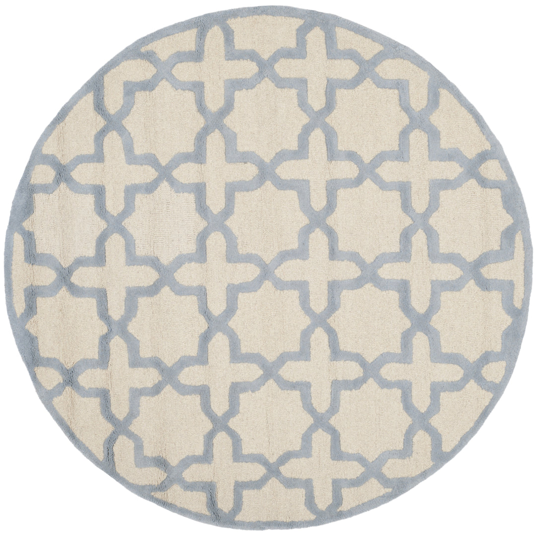 SAFAVIEH Cambridge CAM125F Ivory / Light Blue Rug Image 4