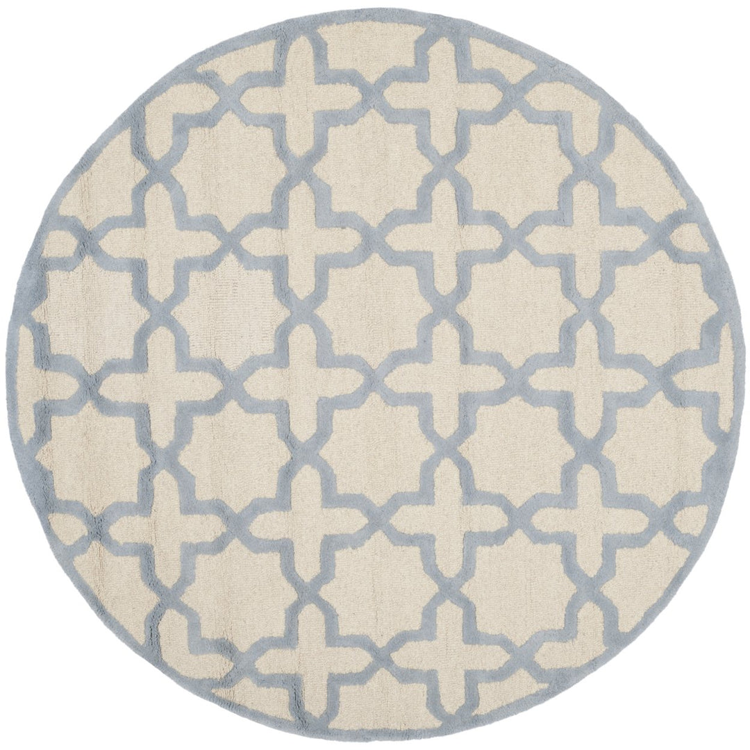 SAFAVIEH Cambridge CAM125F Ivory / Light Blue Rug Image 1