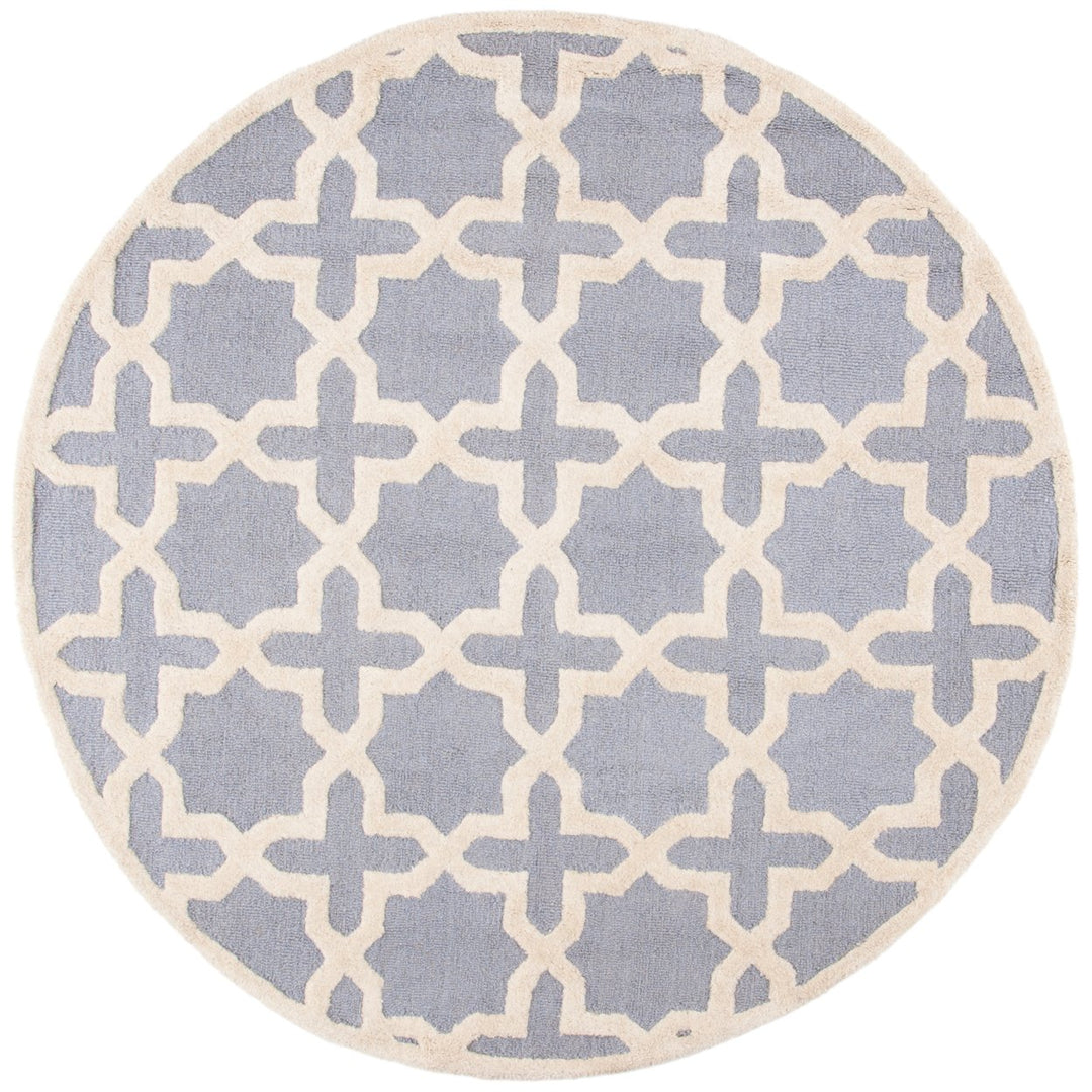 SAFAVIEH Cambridge CAM125D Handmade Silver /Ivory Rug Image 4