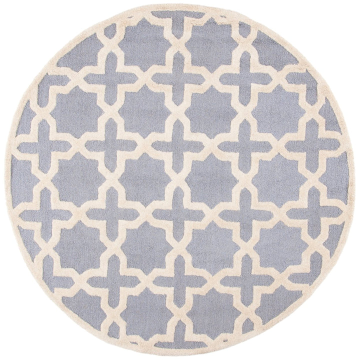 SAFAVIEH Cambridge CAM125D Handmade Silver /Ivory Rug Image 4