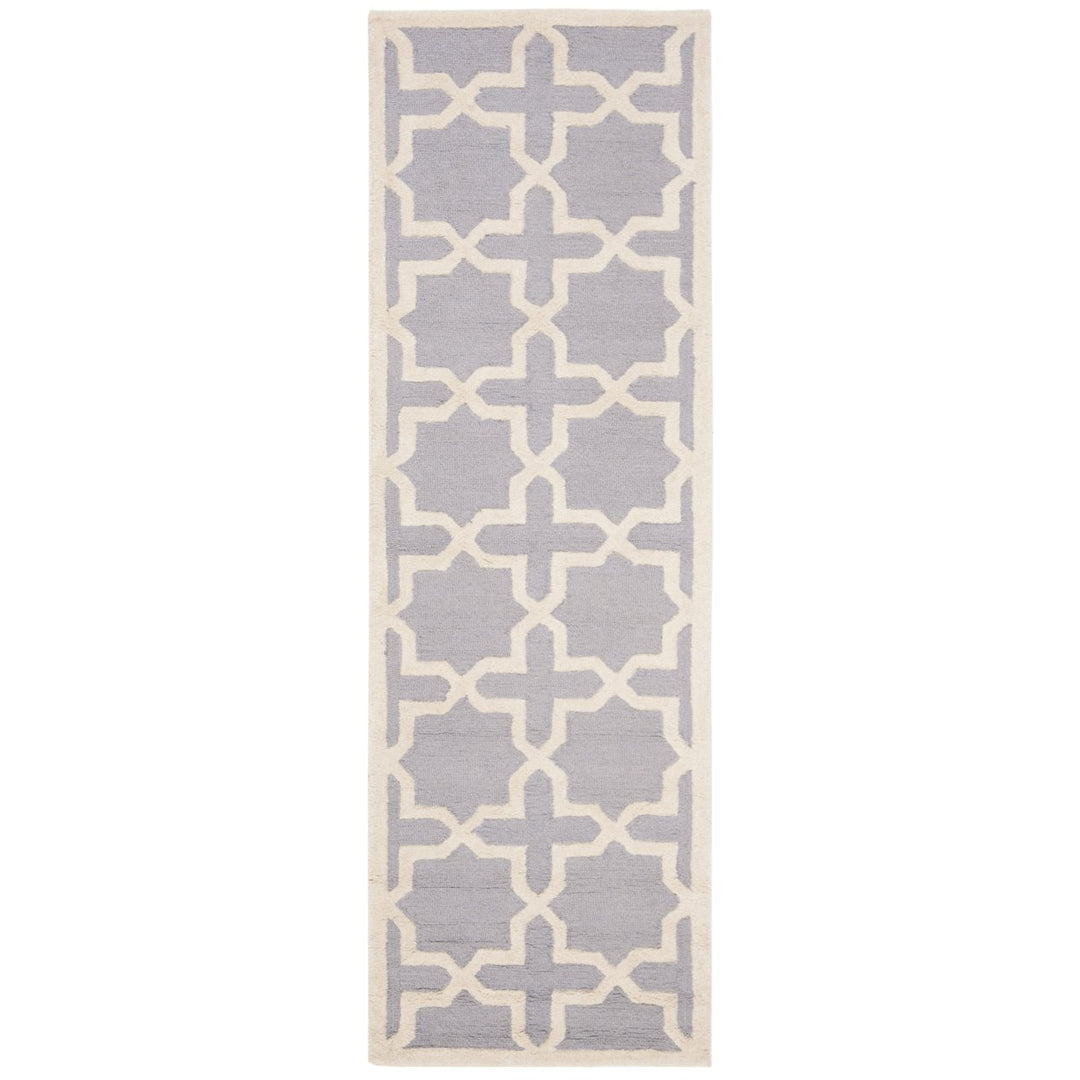 SAFAVIEH Cambridge CAM125D Handmade Silver /Ivory Rug Image 5