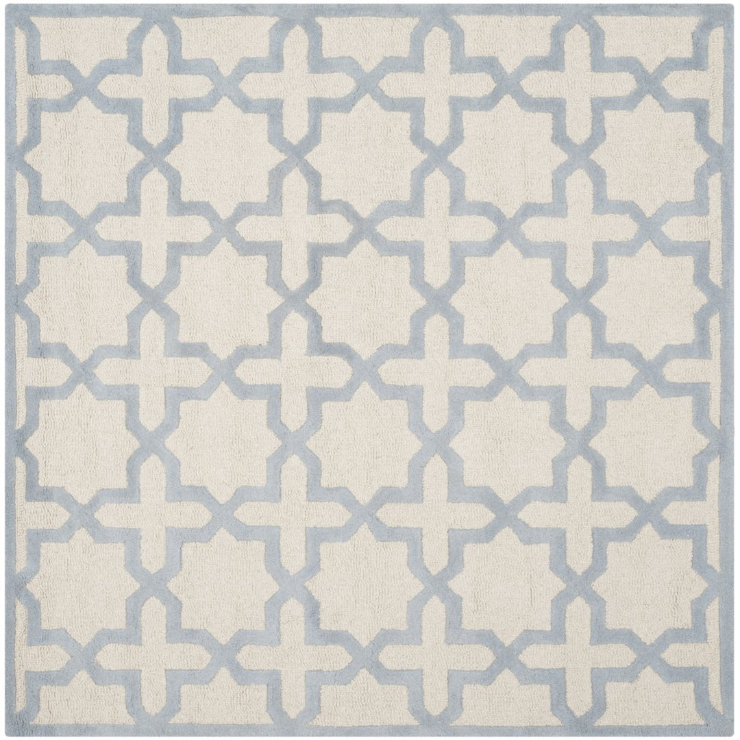 SAFAVIEH Cambridge CAM125F Ivory / Light Blue Rug Image 1