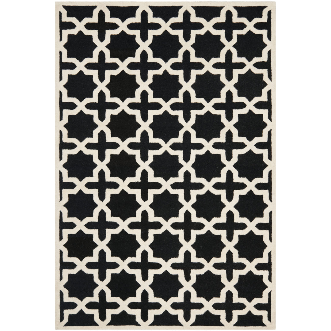 SAFAVIEH Cambridge CAM125E Handmade Black / Ivory Rug Image 10