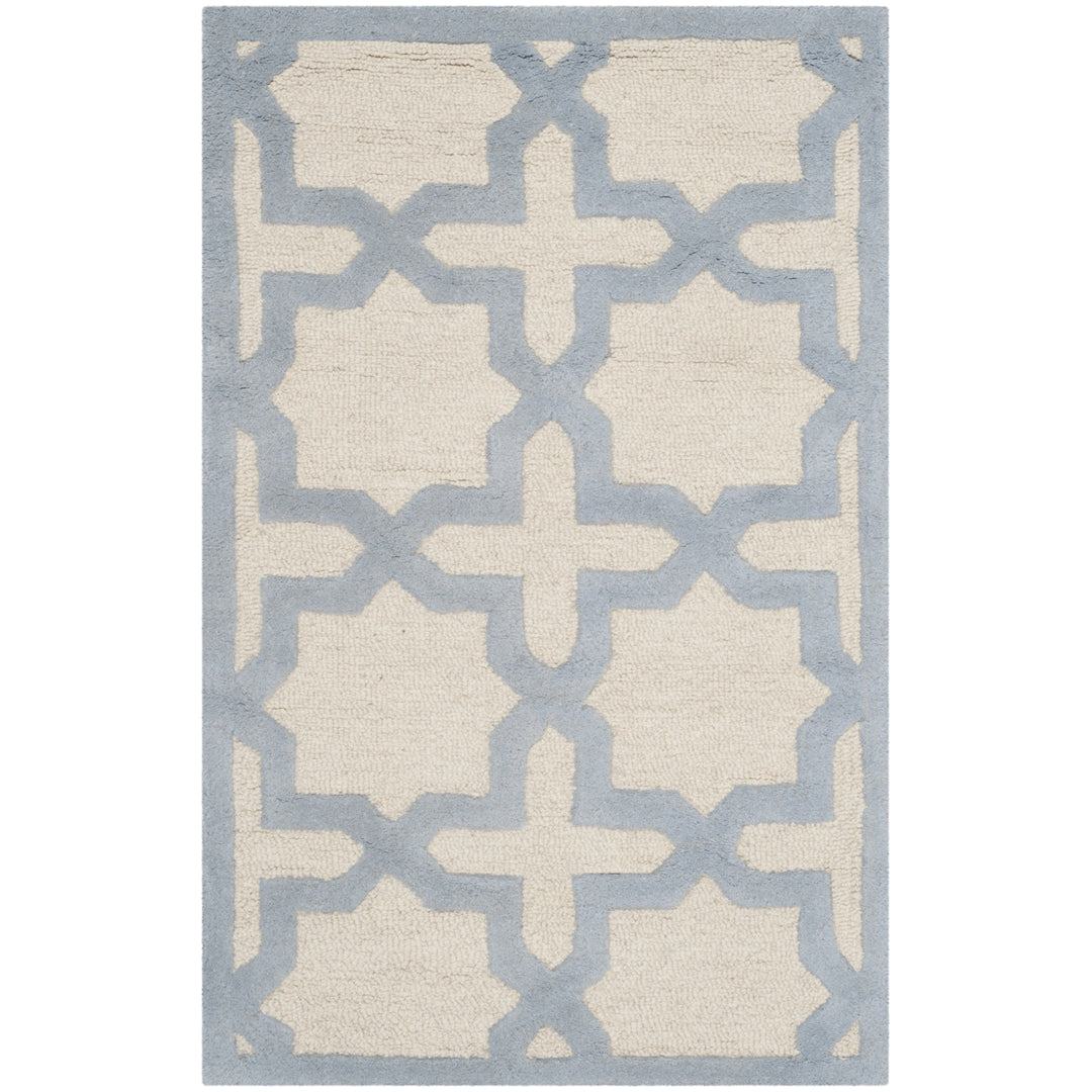 SAFAVIEH Cambridge CAM125F Ivory / Light Blue Rug Image 8