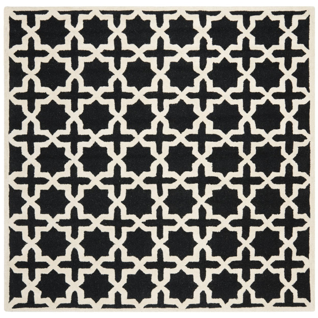 SAFAVIEH Cambridge CAM125E Handmade Black / Ivory Rug Image 11