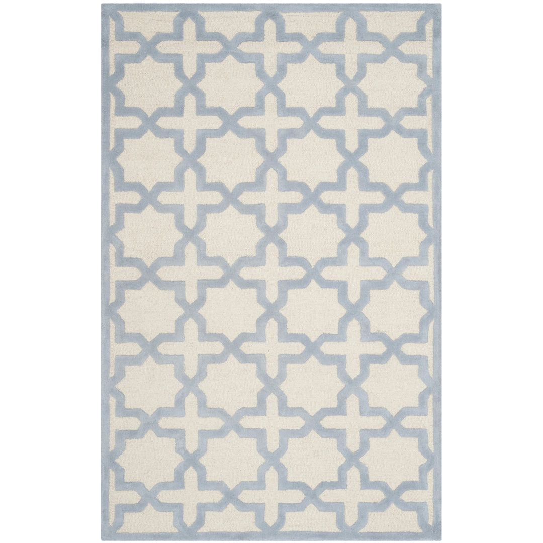 SAFAVIEH Cambridge CAM125F Ivory / Light Blue Rug Image 9