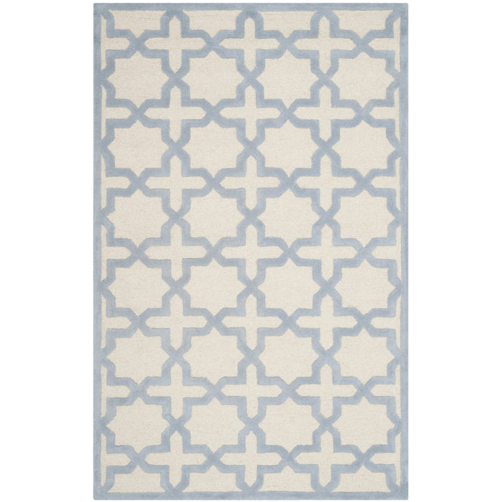 SAFAVIEH Cambridge CAM125F Ivory / Light Blue Rug Image 9