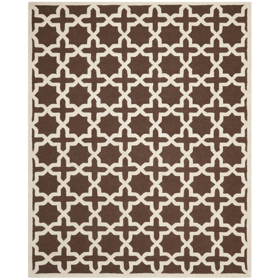 SAFAVIEH Cambridge CAM125H Dark Brown / Ivory Rug Image 1