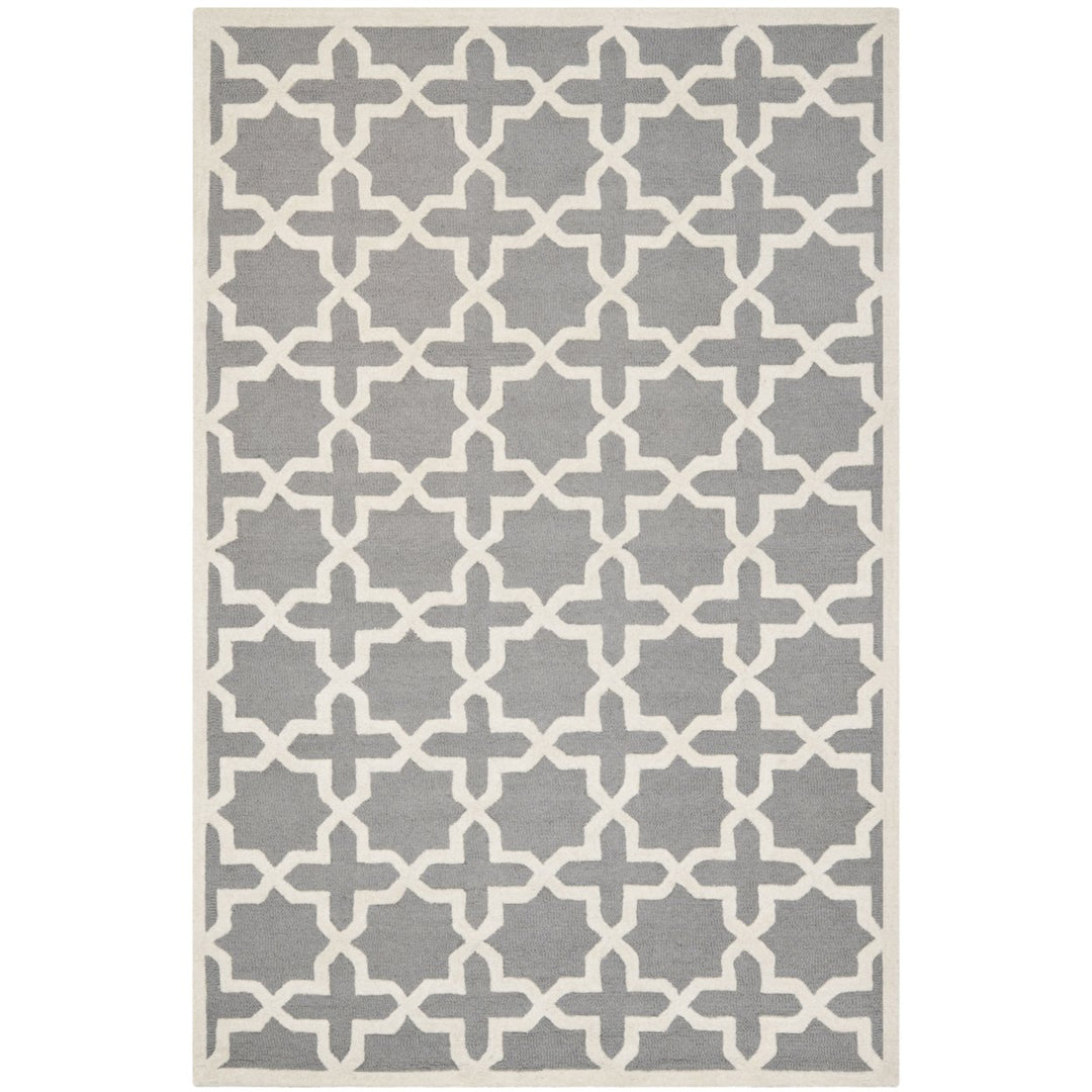 SAFAVIEH Cambridge CAM125D Handmade Silver /Ivory Rug Image 10