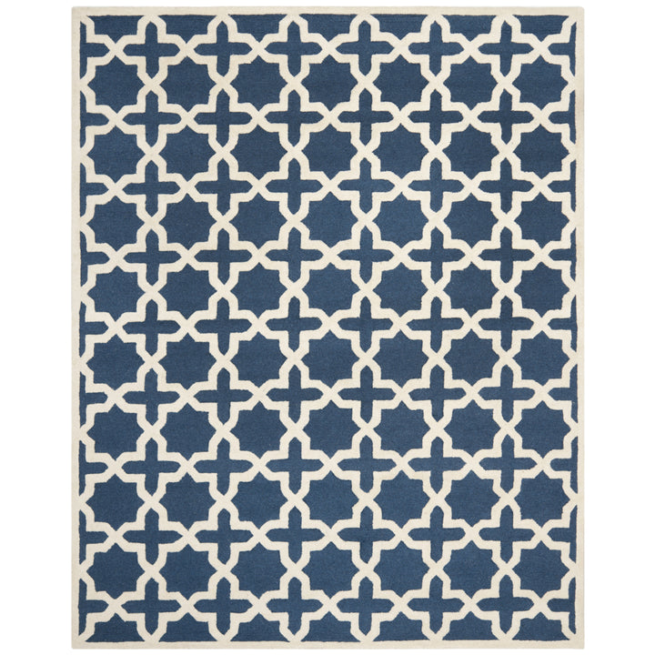 SAFAVIEH Cambridge CAM125G Navy Blue / Ivory Rug Image 1