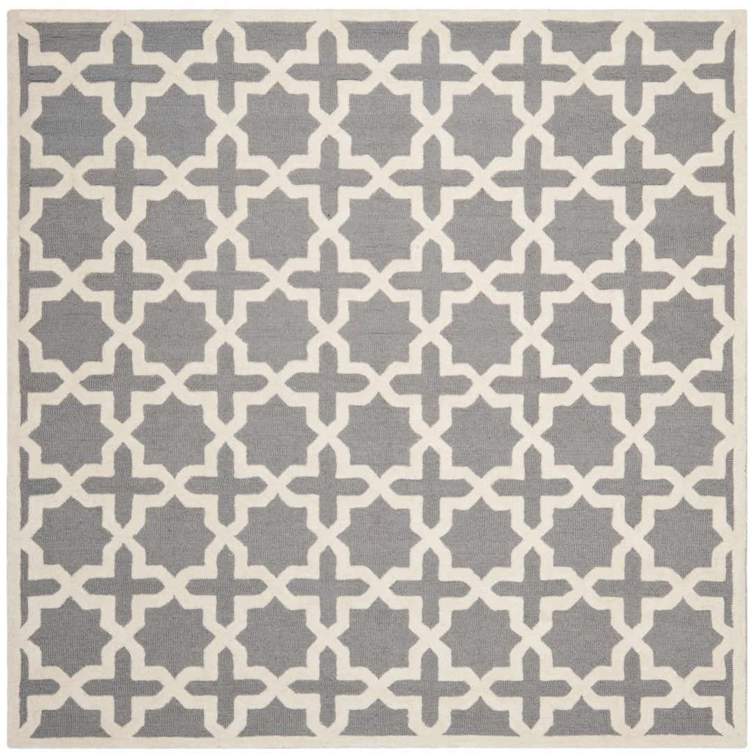 SAFAVIEH Cambridge CAM125D Handmade Silver /Ivory Rug Image 11