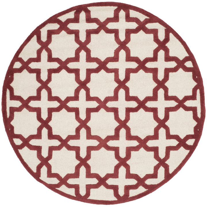 SAFAVIEH Cambridge CAM125I Handmade Ivory / Rust Rug Image 4