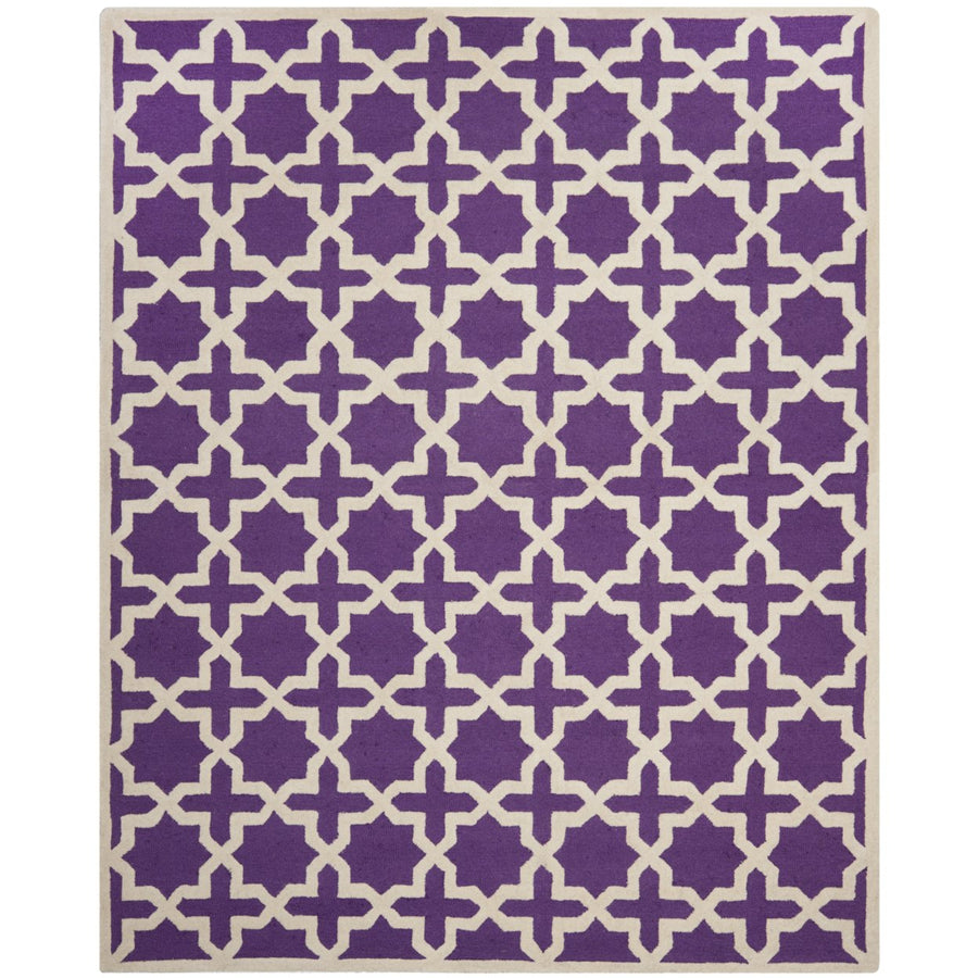 SAFAVIEH Cambridge CAM125K Handmade Purple /Ivory Rug Image 1