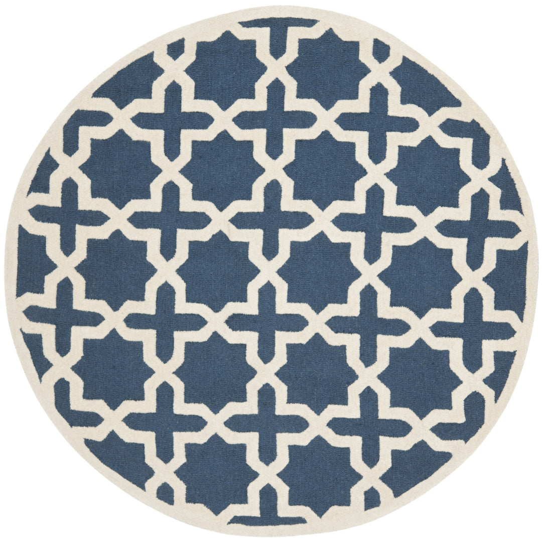 SAFAVIEH Cambridge CAM125G Navy Blue / Ivory Rug Image 4