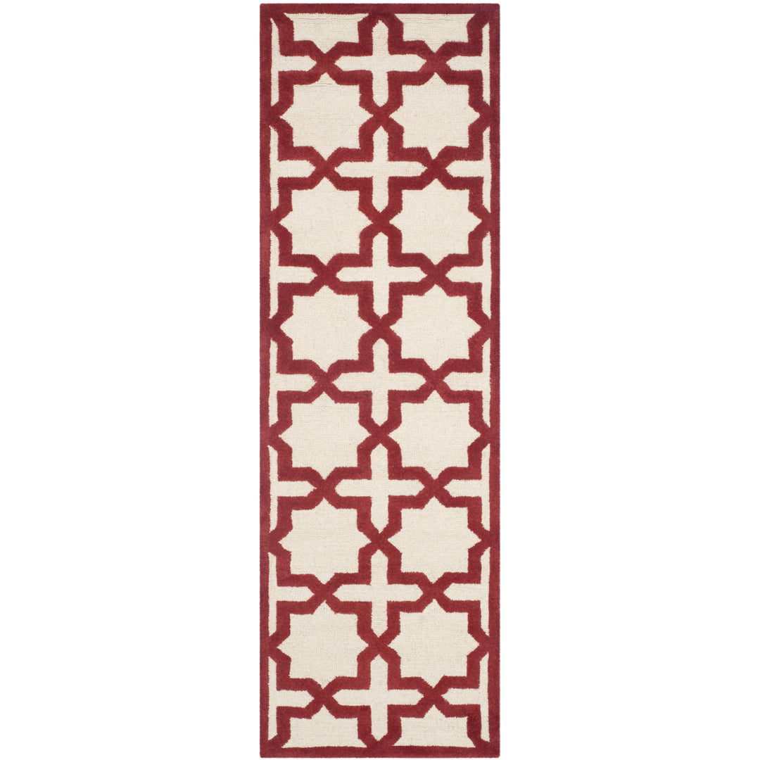 SAFAVIEH Cambridge CAM125I Handmade Ivory / Rust Rug Image 5