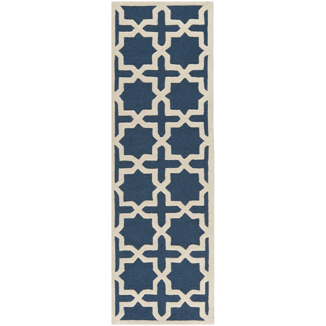 SAFAVIEH Cambridge CAM125G Navy Blue / Ivory Rug Image 5