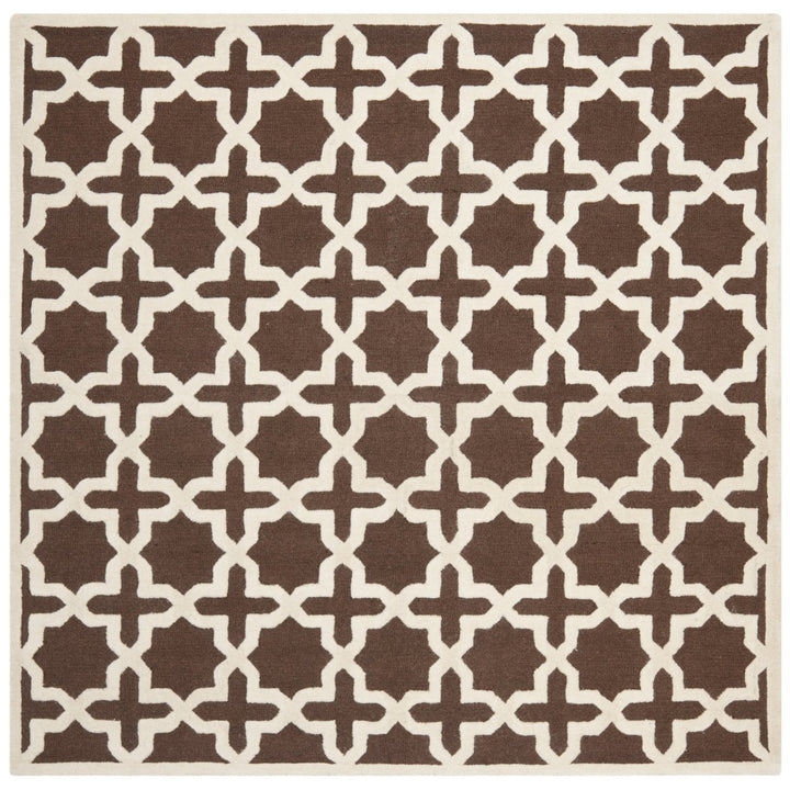 SAFAVIEH Cambridge CAM125H Dark Brown / Ivory Rug Image 6