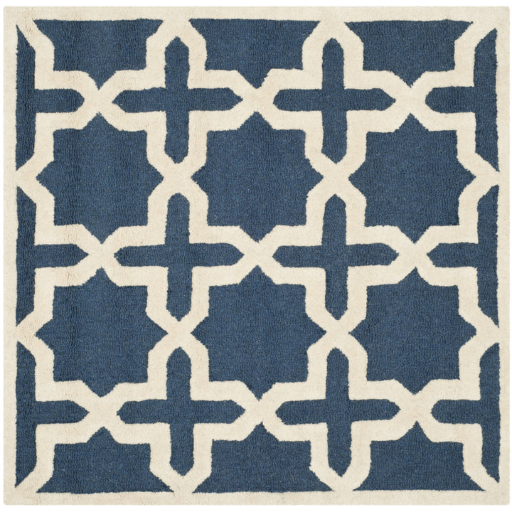 SAFAVIEH Cambridge CAM125G Navy Blue / Ivory Rug Image 6