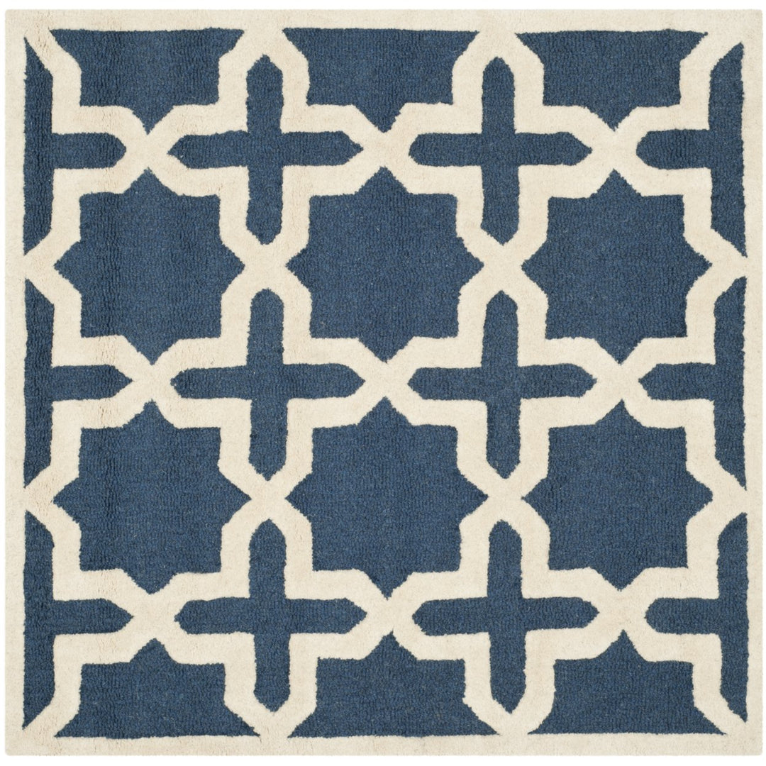 SAFAVIEH Cambridge CAM125G Navy Blue / Ivory Rug Image 1