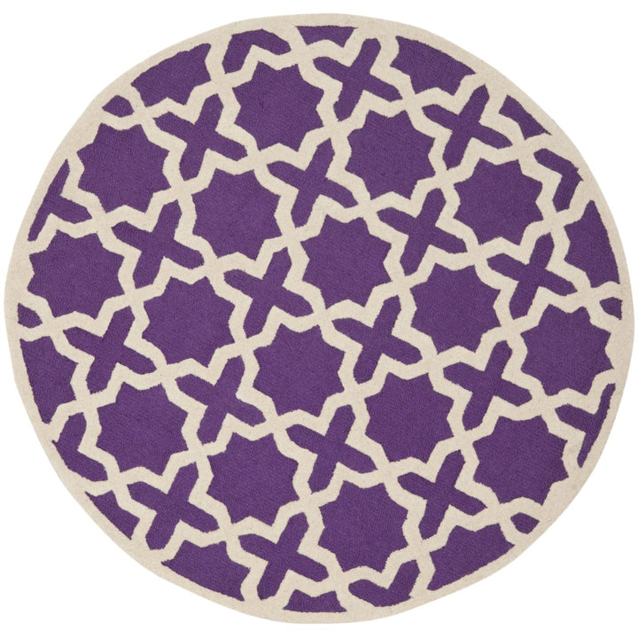 SAFAVIEH Cambridge CAM125K Handmade Purple /Ivory Rug Image 4