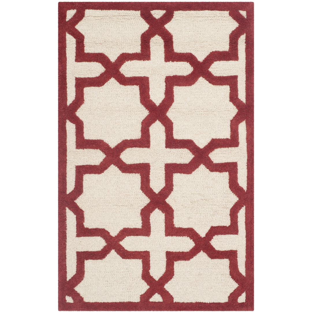 SAFAVIEH Cambridge CAM125I Handmade Ivory / Rust Rug Image 8