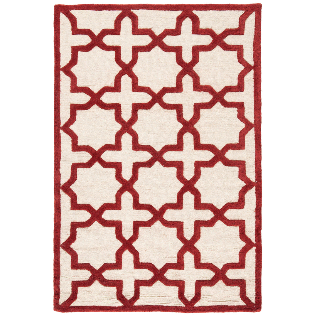 SAFAVIEH Cambridge CAM125I Handmade Ivory / Rust Rug Image 1