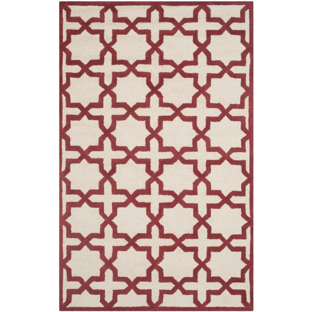 SAFAVIEH Cambridge CAM125I Handmade Ivory / Rust Rug Image 10