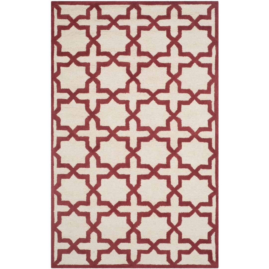 SAFAVIEH Cambridge CAM125I Handmade Ivory / Rust Rug Image 1