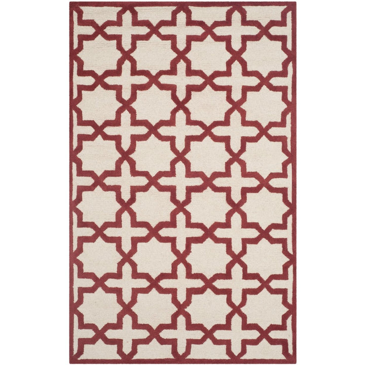 SAFAVIEH Cambridge CAM125I Handmade Ivory / Rust Rug Image 1