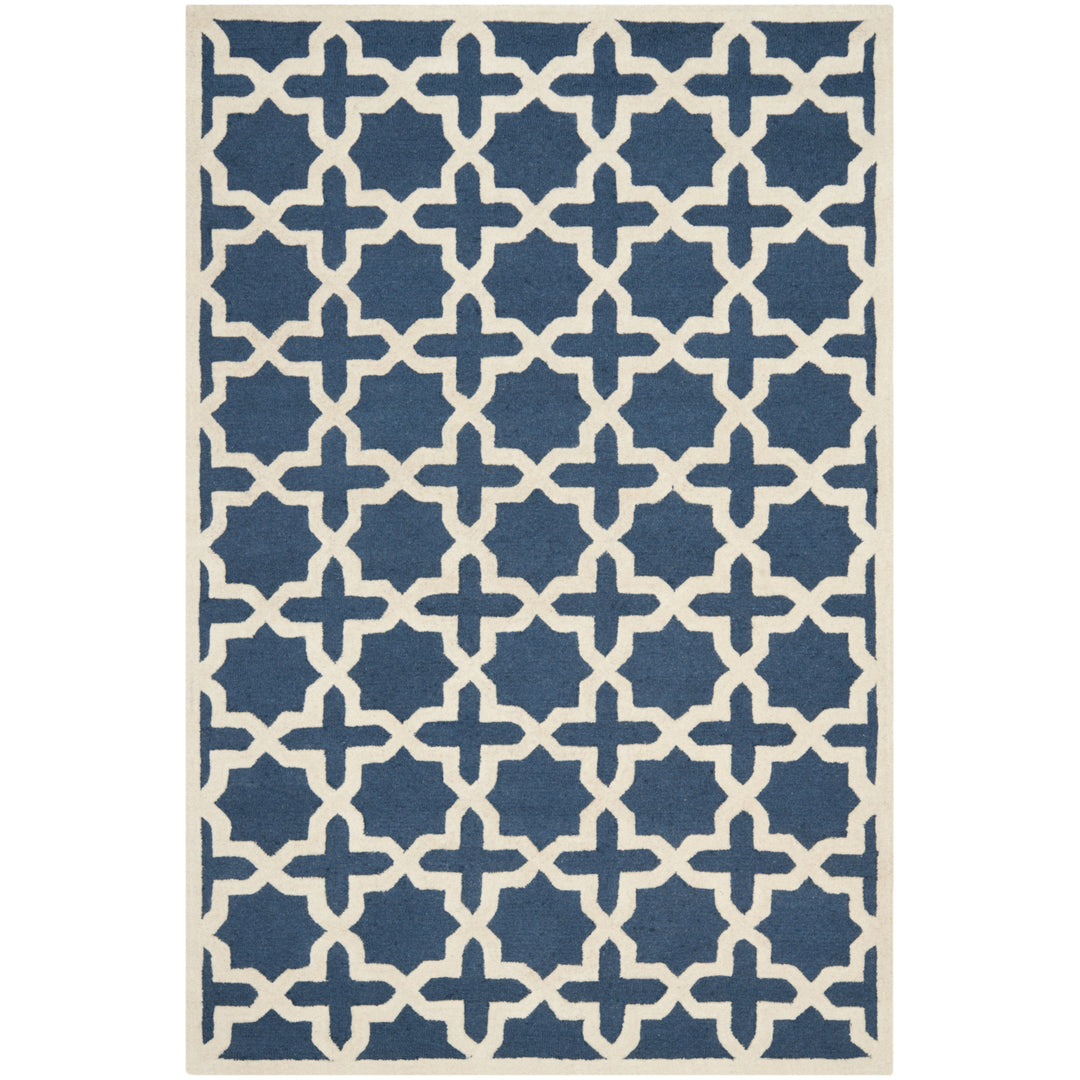 SAFAVIEH Cambridge CAM125G Navy Blue / Ivory Rug Image 10